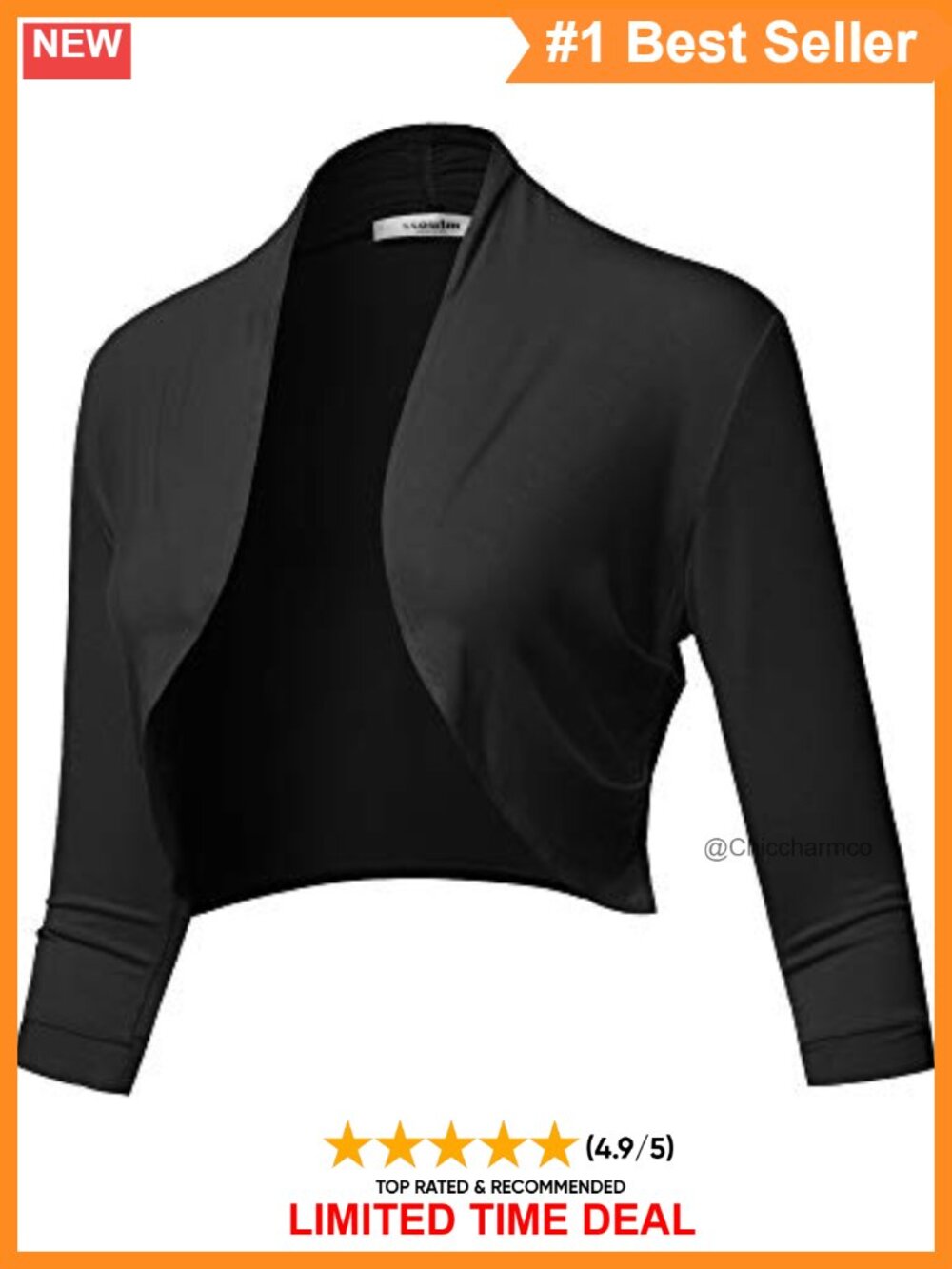 Women's Open Front Knit Blazer Stretchy Lightweight Business Casual